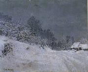 Claude Monet The Road in front of Saint-Simeon Farm in Winter china oil painting reproduction